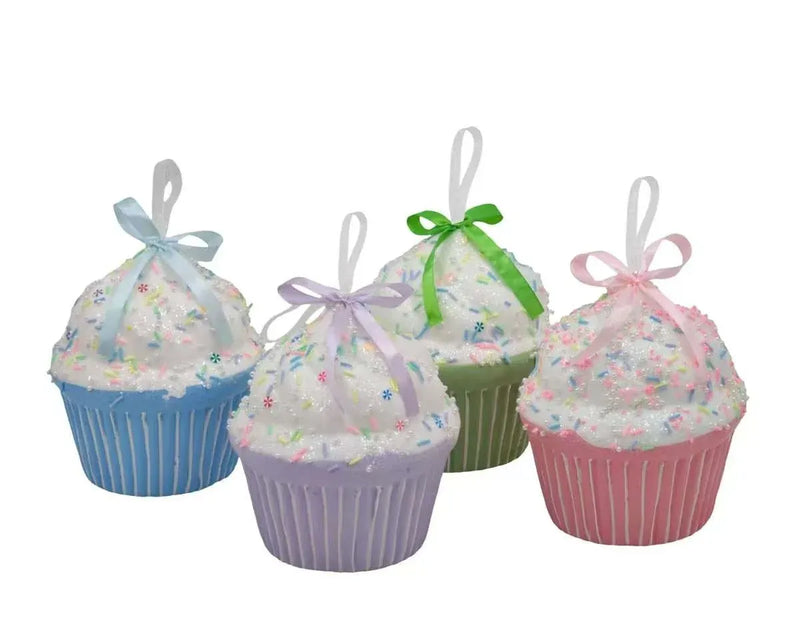 Christmas Candy Cane Cupcake, 12 x 15 cm – 4 Assorted Designs, Bulk Buy x16