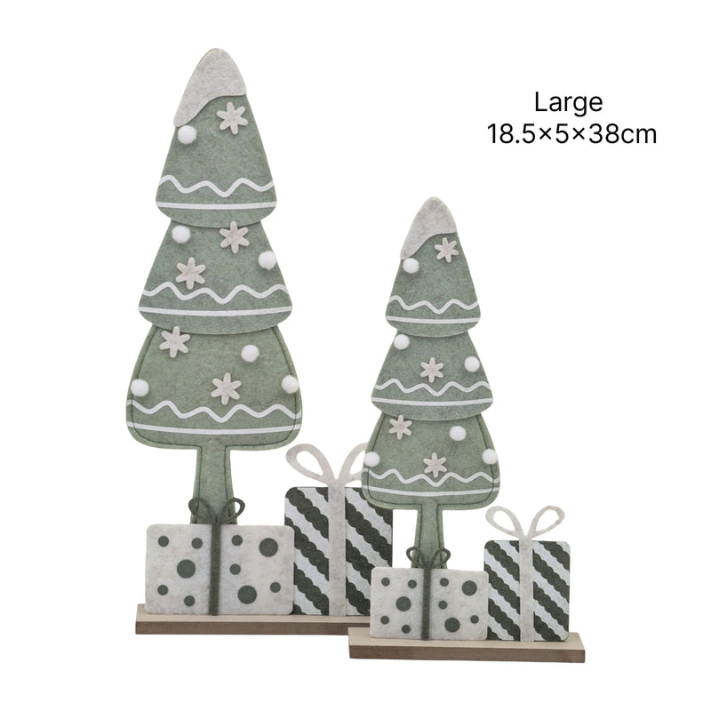 Christmas Felt Tree Large, 18.5 x 5 x 38 cm – Bulk Buy x12