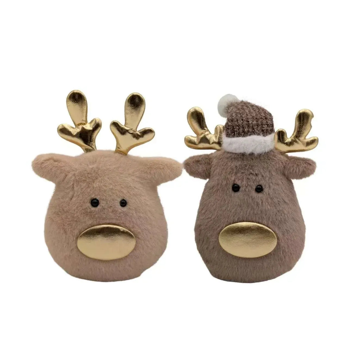 Christmas Fabric Reindeer Deco, 14 x 6.5 x 18 cm – 2 Assorted Designs