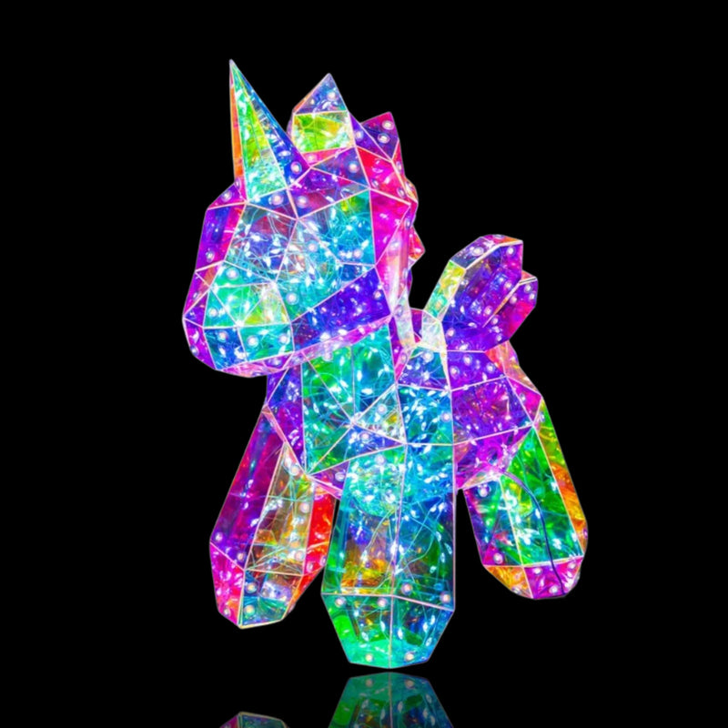 LED Iridescent Unicorn, 25.3 x 15.4 x 30 cm – Bulk Buy x4