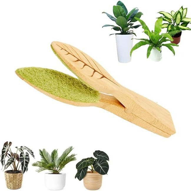 Plant Leaf Cleaning Tongs, Dust Brush for Houseplants