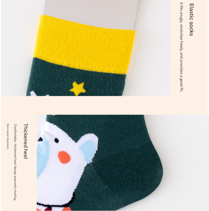Christmas Cotton Socks Gift Box, Santa & Snowman – 4 Pairs