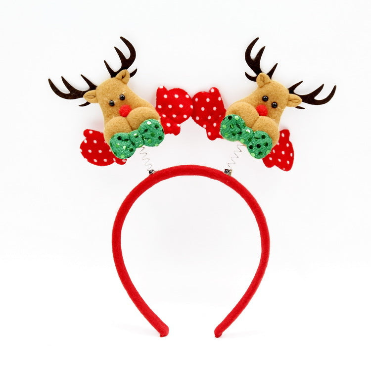 Christmas Headbands, Reindeer Head Set – Pack of 3