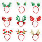 Christmas Headbands, Antler & Bell Set – Pack of 3