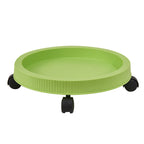 3-Tier Stackable Strawberry Planter with Wheeled Tray – Green