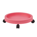 3-Tier Stackable Strawberry Planter with Wheeled Tray – Pink