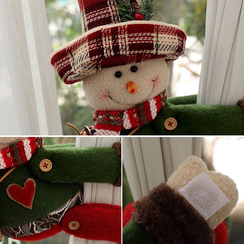 Christmas Home Comfort Gift Set, Throw, Slippers AU 12-13 & Snowman Tiebacks
