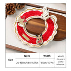 Christmas Knitted Pet Collar, Reindeer Bell – Dogs & Cats