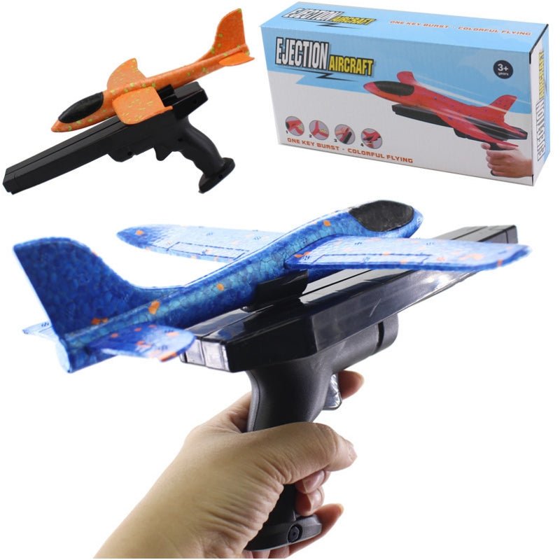 Foam Glider Plane Launcher Toy with Light – Pack of 2