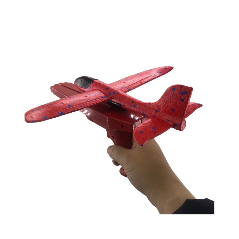 Foam Glider Plane Launcher Toy with Light – Pack of 2
