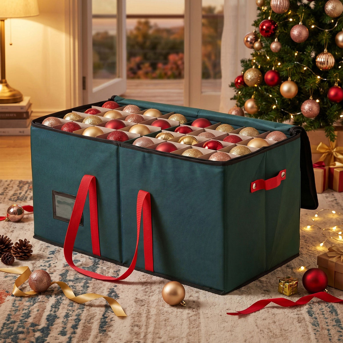 Christmas Bauble Storage Box, 128 Slots – Jingle Jollys