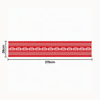 Reindeer Christmas Table Runner, 270 x 28 cm Red – Jingle Jollys