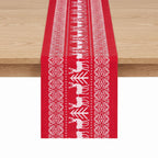 Reindeer Christmas Table Runner, 270 x 28 cm Red – Jingle Jollys