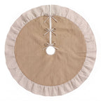 Linen Christmas Tree Skirt, 120 cm – Jingle Jollys