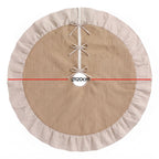 Linen Christmas Tree Skirt, 120 cm – Jingle Jollys
