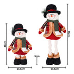 Telescopic Snowman Christmas Ornament, 40-56 cm Tabletop – Jingle Jollys