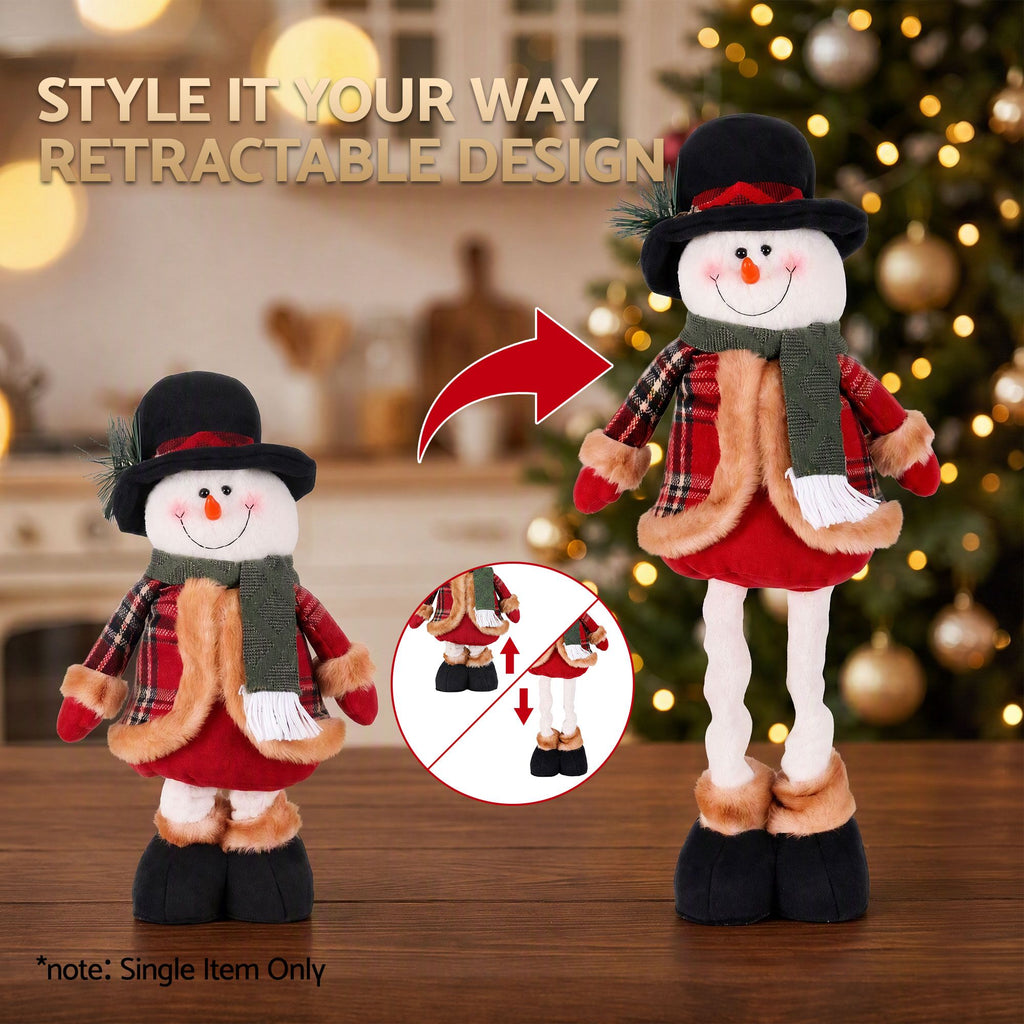 Telescopic Snowman Christmas Ornament, 40-56 cm Tabletop – Jingle Jollys