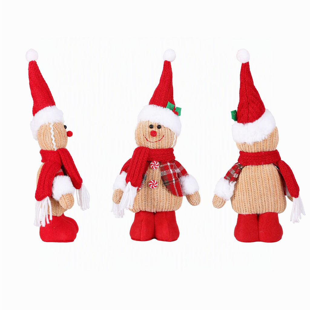 Knitted Gingerbread Man Standing Christmas Ornament – Jingle Jollys