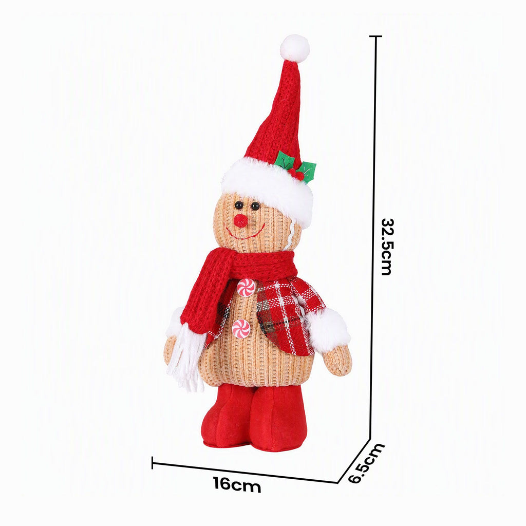 Knitted Gingerbread Man Standing Christmas Ornament – Jingle Jollys