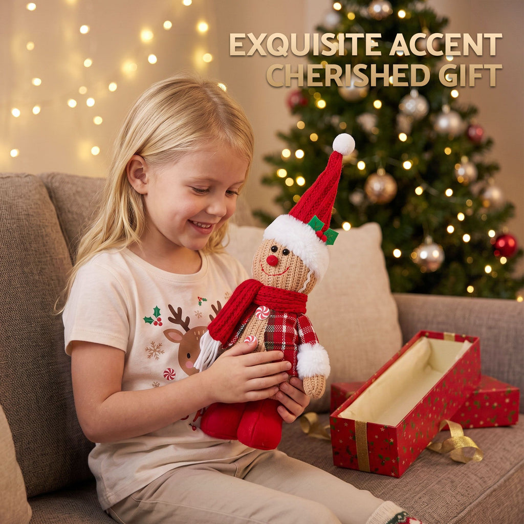 Knitted Gingerbread Man Standing Christmas Ornament – Jingle Jollys