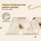 Ribbon Bauble Christmas Tree Decoration Set – 34 Pieces, Jingle Jollys