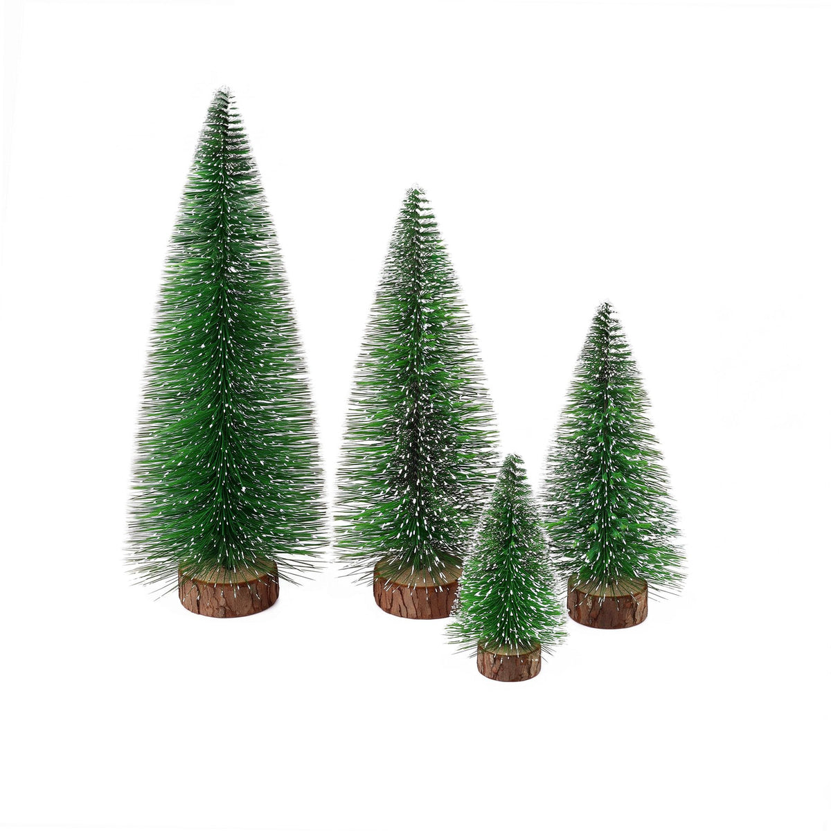 Mini Frosted Christmas Tree Table Decorations, Set of 4 – Jingle Jollys
