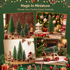 Mini Frosted Christmas Tree Table Decorations, Set of 4 – Jingle Jollys
