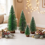 Mini Frosted Christmas Tree Table Decorations, Set of 4 – Jingle Jollys