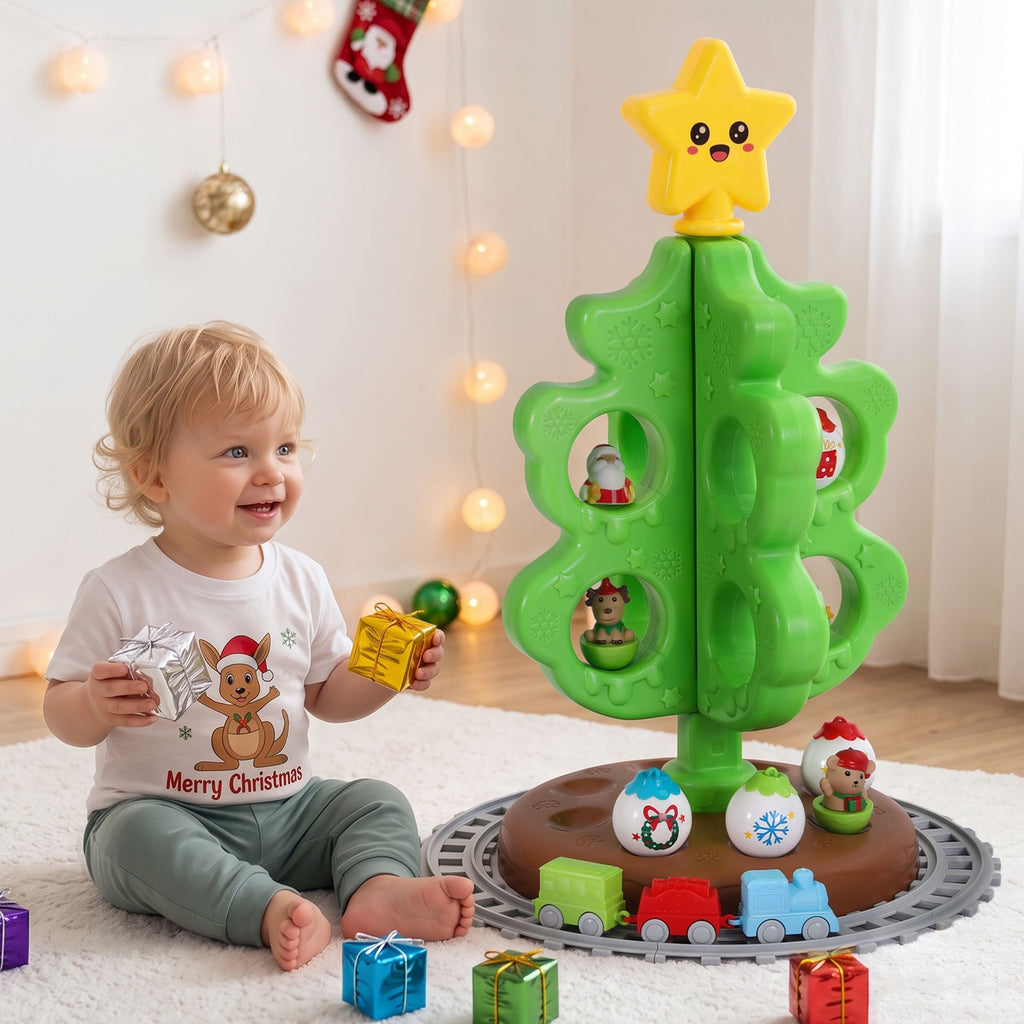 Toddler's First Christmas Tree Toy Set with Train – Jingle Jollys