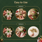 Poinsettia Christmas Tree Flowers – Set of 10, Jingle Jollys