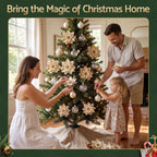 Poinsettia Christmas Tree Flowers – Set of 10, Jingle Jollys