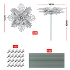 Poinsettia Christmas Tree Flowers – Set of 20, Jingle Jollys