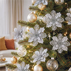 Poinsettia Christmas Tree Flowers – Set of 20, Jingle Jollys