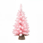 Pink Flocked Mini Christmas Tree, 60 cm Tabletop – Jingle Jollys