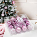 Pink Christmas Bauble & Ornament Set – 33 Pieces, Jingle Jollys