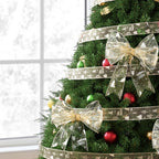 Gold Printed Christmas Ribbon Roll, 20 m – Jingle Jollys