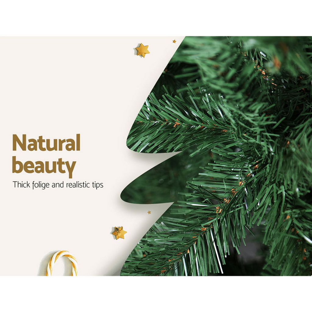 Slim Green Christmas Tree, 1.8 m with 300 Tips – Jingle Jollys