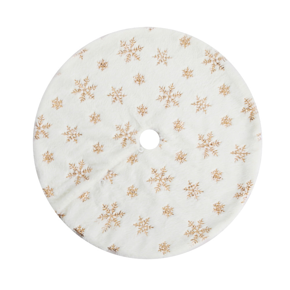 Snowflake Christmas Tree Skirt, 90 cm – Jingle Jollys