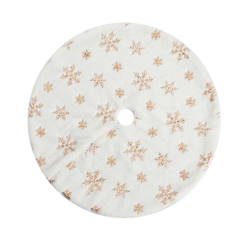 Snowflake Christmas Tree Skirt, 90 cm – Jingle Jollys