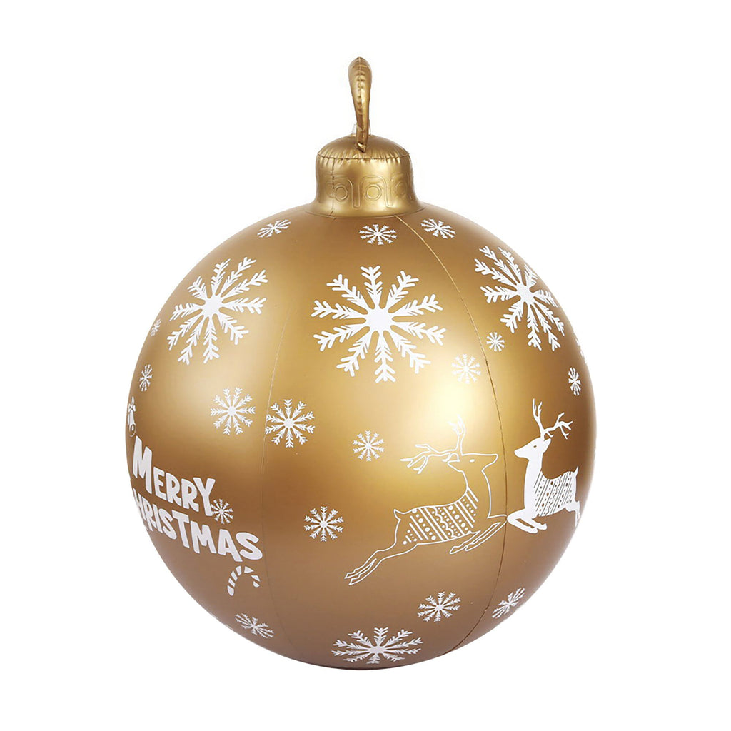 Giant Inflatable Christmas Bauble, 60 cm Outdoor Gold – Jingle Jollys