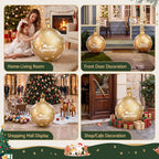 Giant Inflatable Christmas Bauble, 60 cm Outdoor Gold – Jingle Jollys