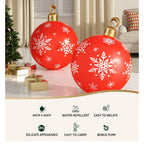 Giant Inflatable Christmas Bauble, 60 cm Outdoor Red – Jingle Jollys