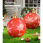 Giant Inflatable Christmas Bauble, 60 cm Outdoor Red – Jingle Jollys