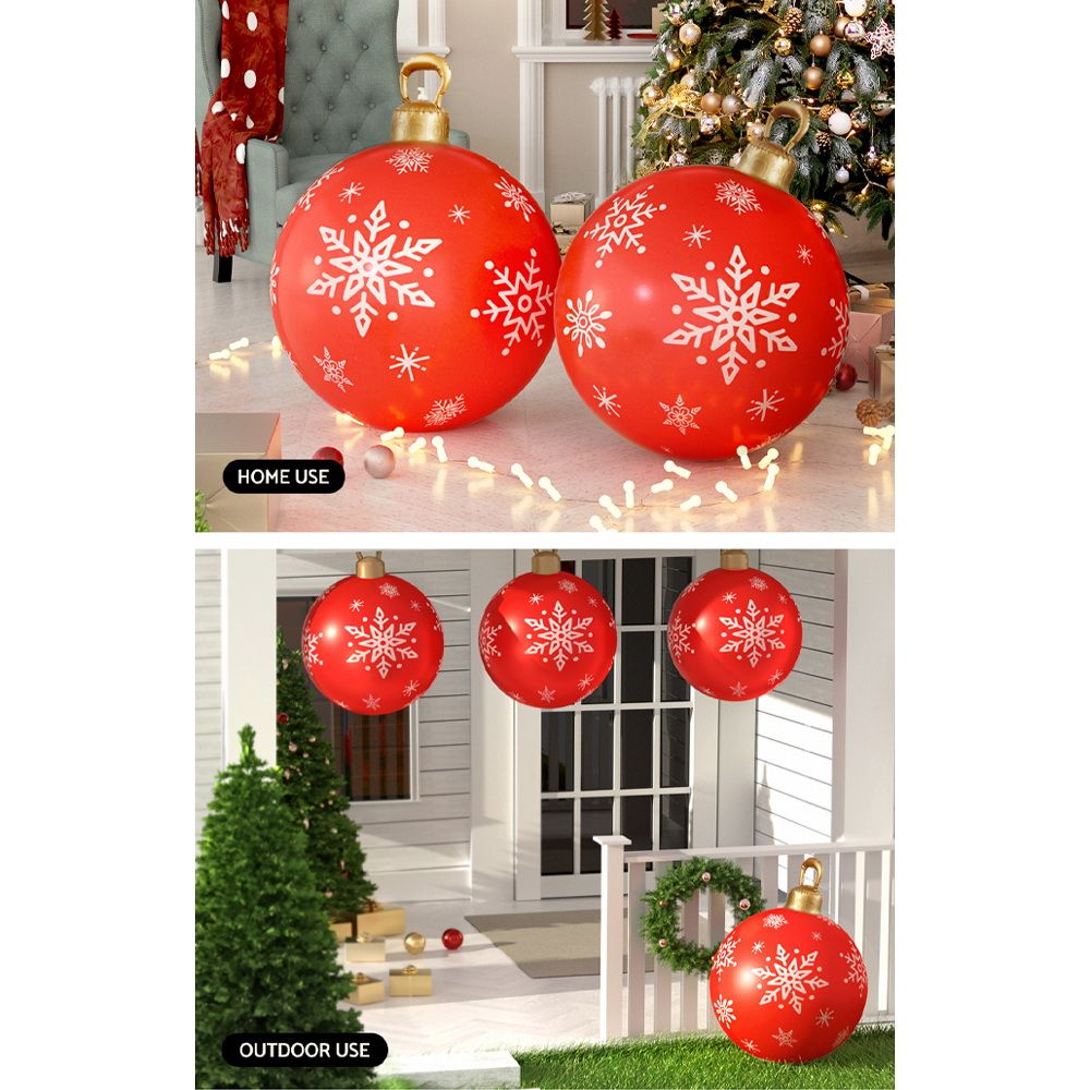 Giant Inflatable Christmas Bauble, 60 cm Outdoor Red – Jingle Jollys