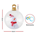 Giant Inflatable Christmas Bauble, 60 cm Snowman Design – Jingle Jollys