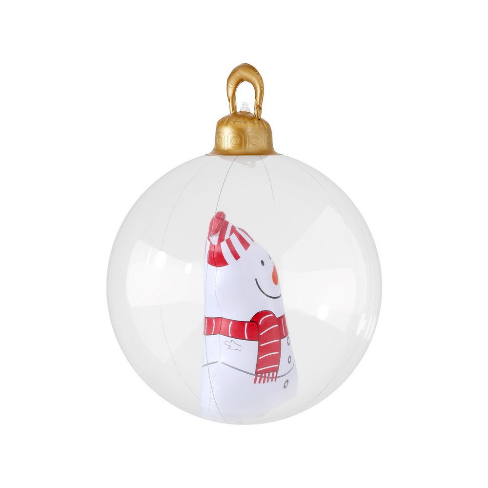 Giant Inflatable Christmas Bauble, 60 cm Snowman Design – Jingle Jollys