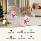 Giant Inflatable Christmas Bauble, 60 cm Snowman Design – Jingle Jollys