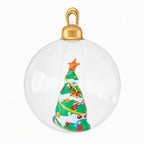 Giant Inflatable Christmas Bauble, 60 cm Clear Tree Design – Jingle Jollys