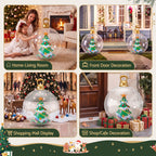 Giant Inflatable Christmas Bauble, 60 cm Clear Tree Design – Jingle Jollys