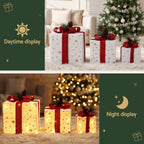 Lighted Christmas Gift Boxes – Set of 3, Jingle Jollys
